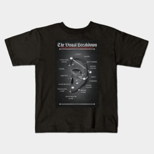 Black Ear Piercing Chart Kids T-Shirt